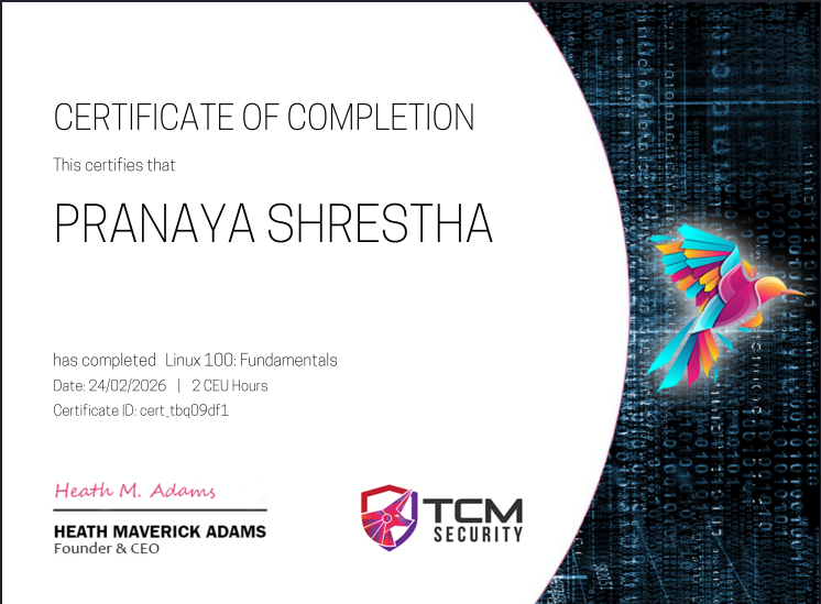 Certificate 3